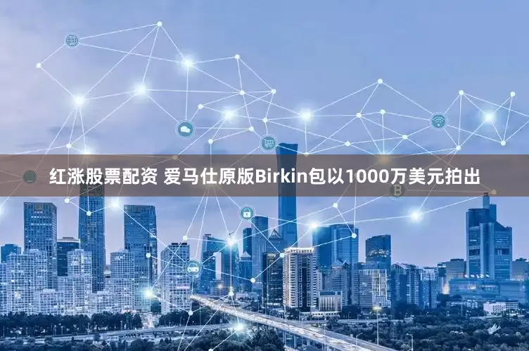 红涨股票配资 爱马仕原版Birkin包以1000万美元拍出
