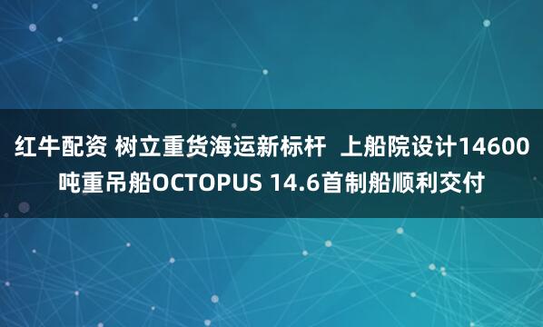 红牛配资 树立重货海运新标杆  上船院设计14600吨重吊船OCTOPUS 14.6首制船顺利交付